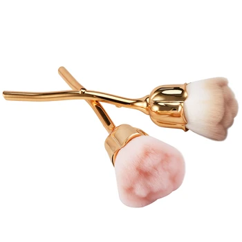 

1pcs Rose Flower Shaped Makeup Brushes Set Women Powder Foundation Brushes Luxury Blush Concealer Make Up Brush