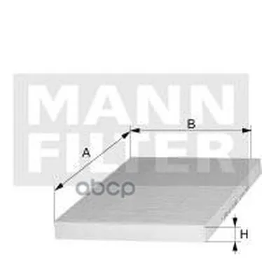 Фильтр Салона Chevrolet Captiva 09/06-, Opel Antara 11/06- MANN-FILTER арт. CUK2622