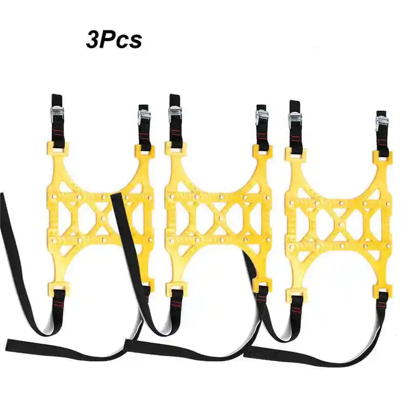 3 Pcs TPU Snow Chains Universal Car Suit 165-265mm Tyre Winter Roadway Safety Tire Chains Snow Climbing Mud Ground Anti Slip - Название цвета: Цвет: желтый