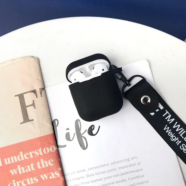Для AirPods пластиковый чехол Street Off AirPod беспроводной зарядный чехол для наушников Защитный чехол s с ремешком