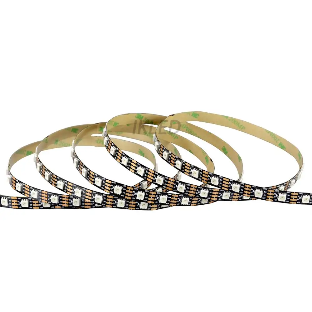 led dual data line WS2813 full color strip flexible 5050RGB 60leds 60chips/m program on PC software data backup DC5V WS2813 tape