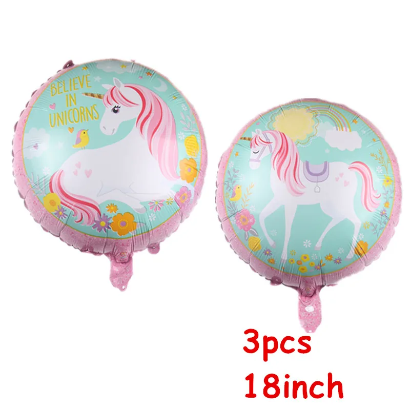 18inch Unicorn 1 шт. большой джунгли Ежик лиса енот воздушные шары мультфильм воздушный шар из фольги в виде животного день рождения для вечеринки в стиле сафари Декор детские игрушки - Цвет: 18inch Unicorn