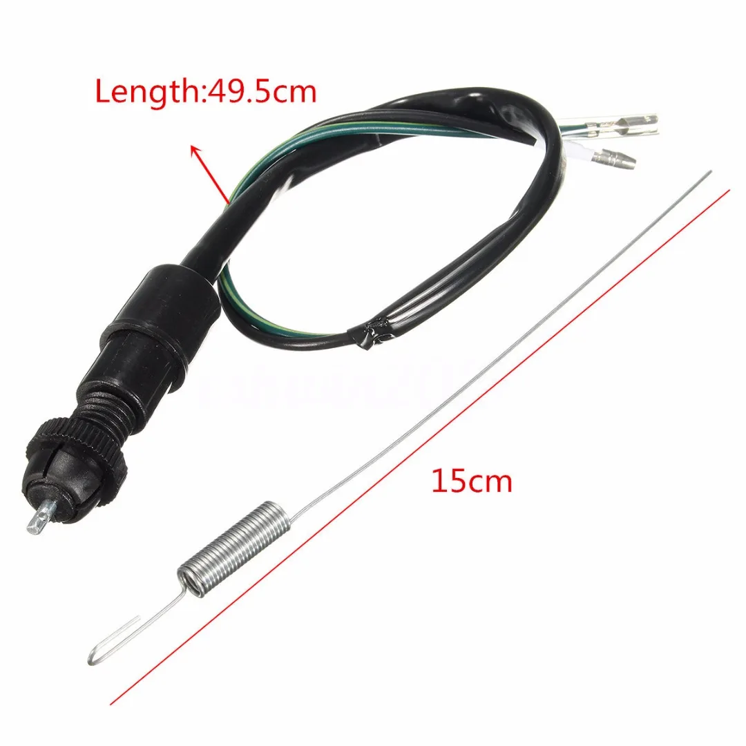 Mayitr 1set Universal Motorcycle Rear Brake Light Switch + Spring Replacement For Classic Bike Quad Dirtbike Scooters