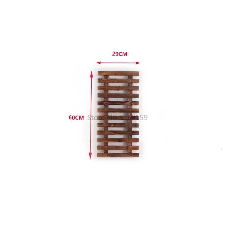 Цветочная настенная рамка, подвесная настенная подставка для цветов, Балконная настенная подвесная декоративная настенная Цветочная полка, подвесная настенная подставка для цветочных Горшков - Цвет: Коричневый