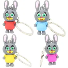 Милый мультфильм кролик брелок кулон ПВХ мягкий шелк стерео большие уши кролик кукла рекламный подарок