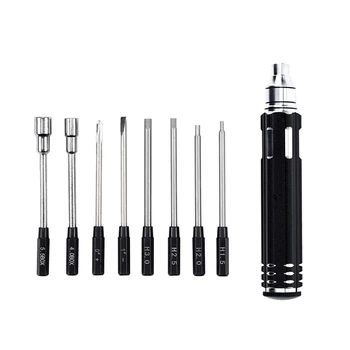 

8 in 1 Screwdrivers Set Hex Socket RC Tools Kit for RC Car Truck Crawler Helicopter Drone Boat