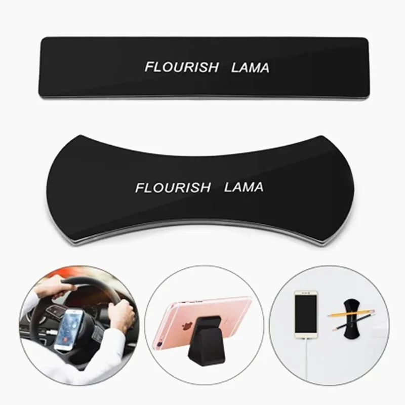 2Pcs/Lot Magic Lama Nano Rubber Pad Mobile Phone Holder No Trace Car Kits Car Bracket Pods Sticky Gel Pad Universal Sticker
