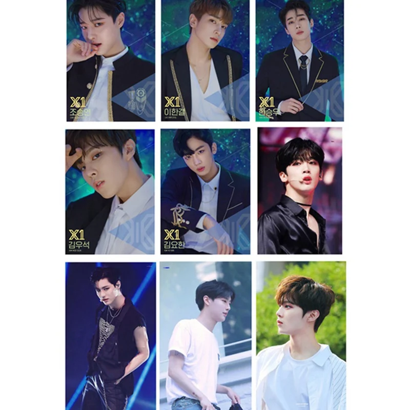 16 шт./компл. Produce101 X1 альбом карты с кристаллами стикер вентиляторы коллекция подарки - Цвет: 16pcs