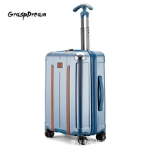 Модный багаж на колёсиках для мужчин и женщин 20 ремень декоративный дорожный Багаж 24 немой Универсальный чемодан на молнии колеса