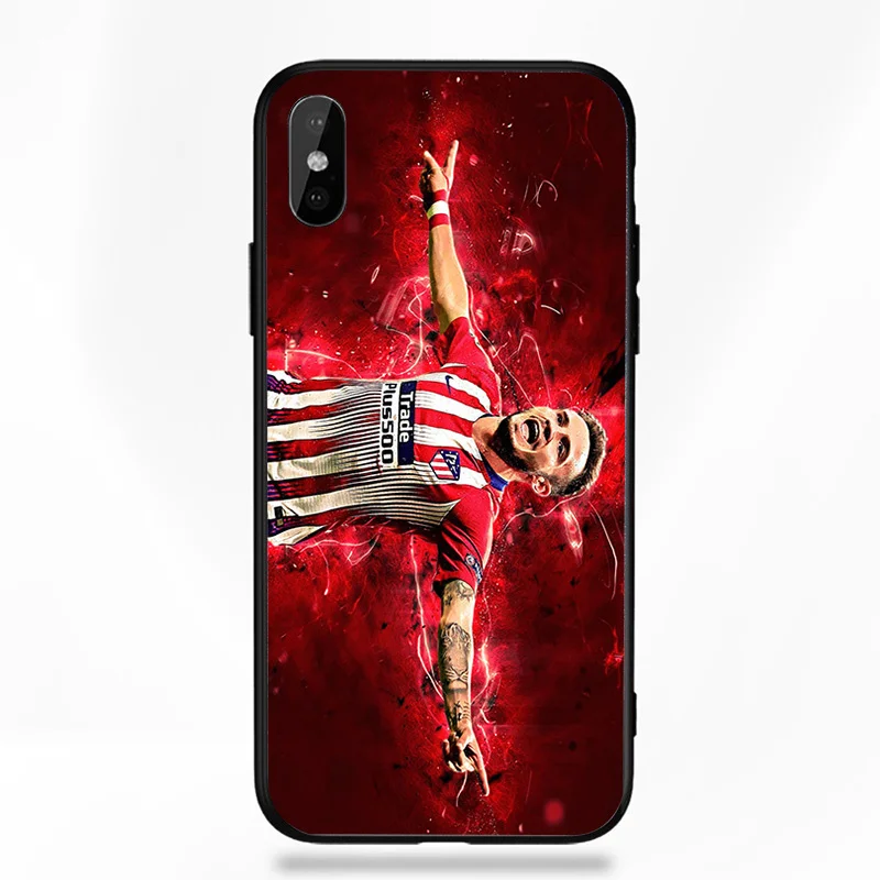 Чехол для телефона Saul для iphone, чехол Atletico Madrid FC DIY, черный мягкий чехол из ТПУ для iphone 11Pro X XR XS MAX 7 8 7plus 6 6S 5S SE 5