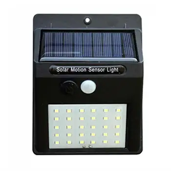 

human body induction solar wall light 30led outdoor waterproof garden courtyard lamp lighting street lamp black color