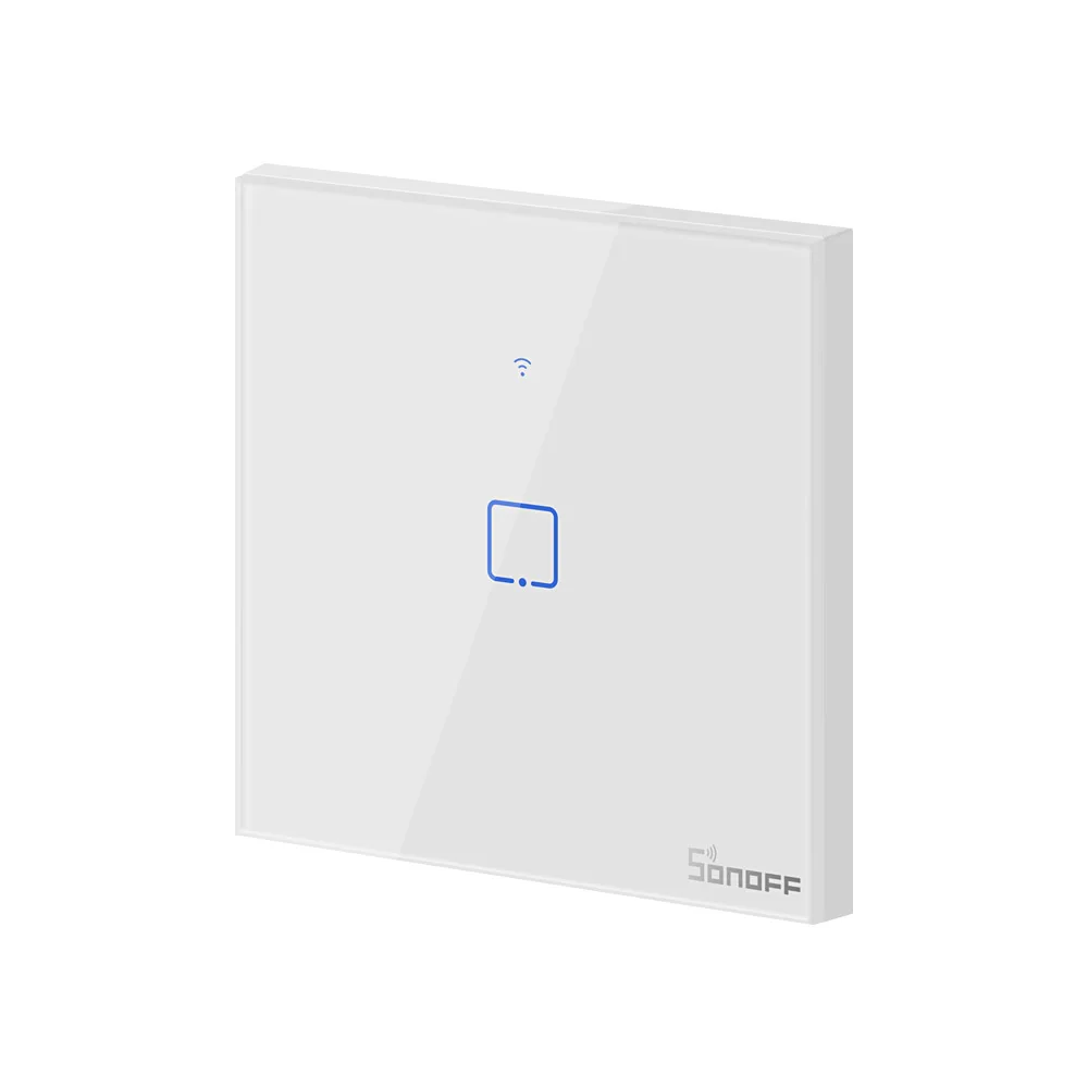 Интеллектуальный выключатель света Sonoff T0EU 1/2/3 TX выключатели освещения на стену 86 Тип Дистанционное управление переключатель Wi-Fi с границы работает с Alexa Google Home