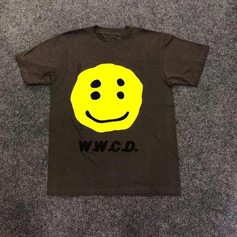 CPFM w. W. C. D длинная футболка мужская летняя стильная футболка s футболки как можно скорее Рокки смайлик уличная Мужская хлопковая футболка