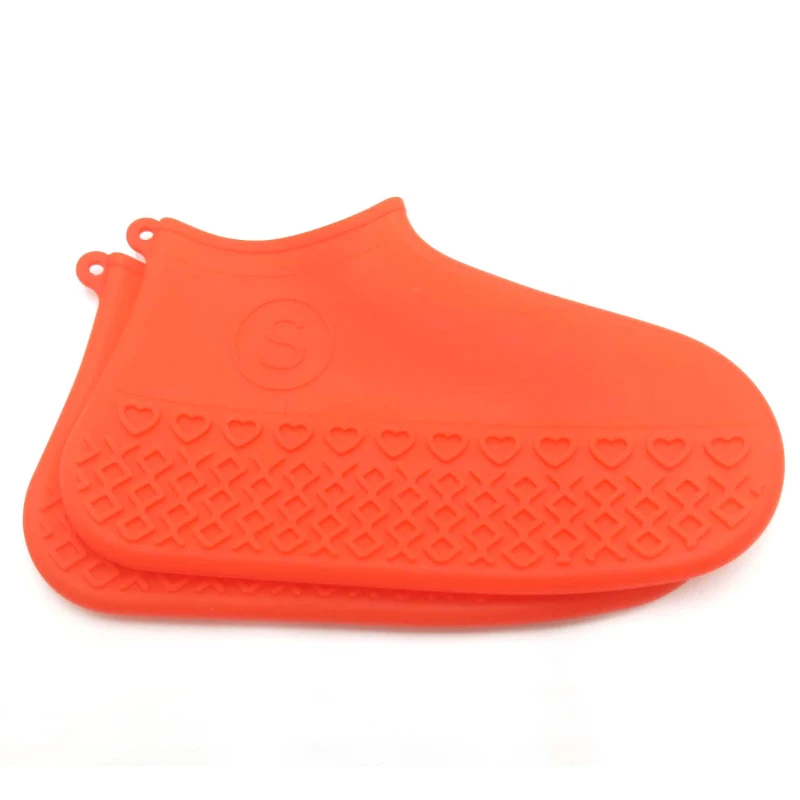 Водонепроницаемые бахилы силиконовый материал унисекс обувь протекторы резиновые сапоги для внутреннего наружного дождливого дня - Цвет: F