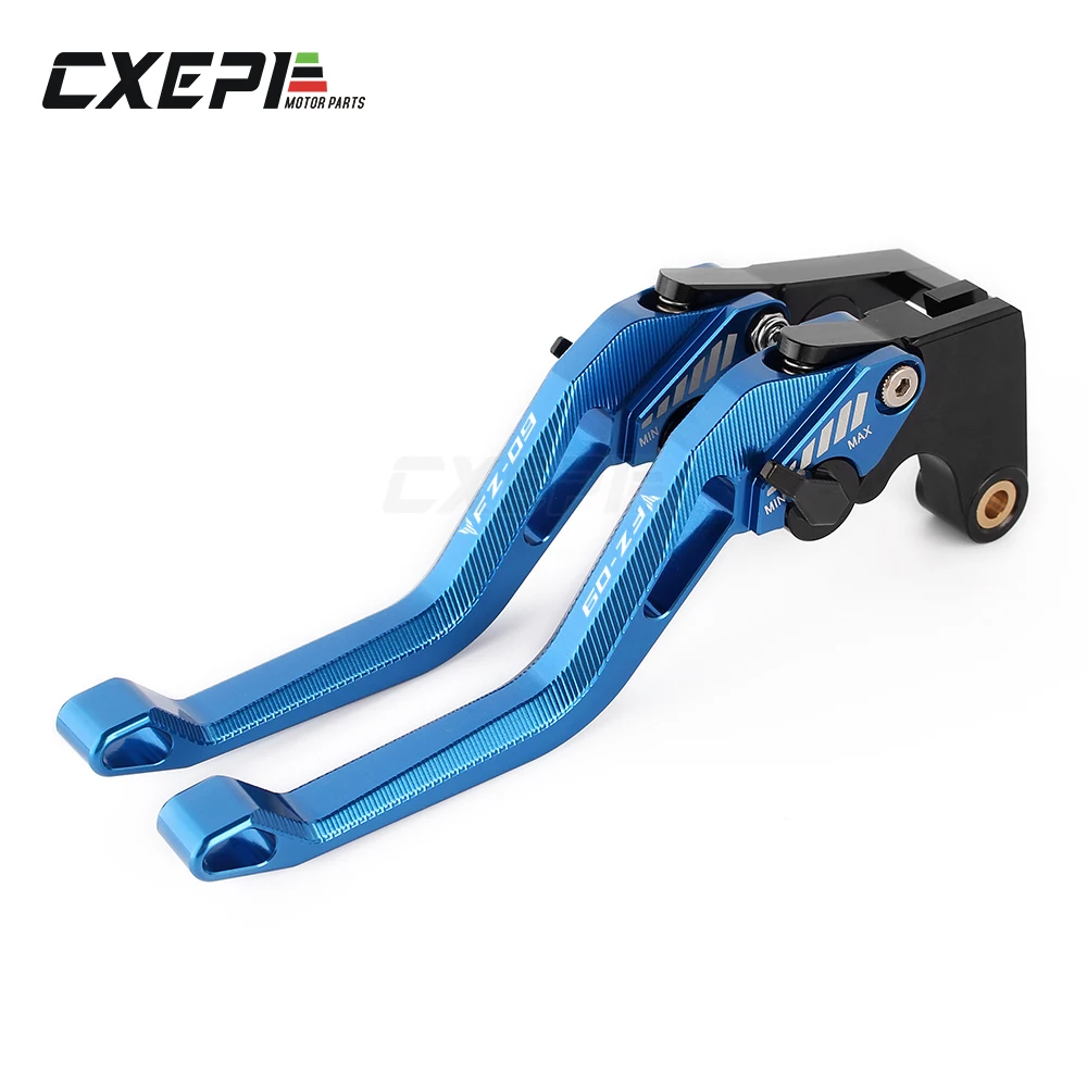 BLUE FZ09 Логотип Adustable тормозные рычаги сцепления для YAMAHA MT09 MT-09 MT 09 FZ09 Tracer XSR900- аксессуары для мотоциклов - Цвет: BLUE FZ09