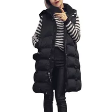 Зимний женский жилет, безрукавка, куртка, парка, верхняя одежда, пальто, chalecos para mujer, d90925