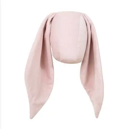 light pink Нордическая детская подушка, хлопок, животное, кролик, Трехмерная ткань, голова животного, младенец, новорожденный, украшение, детская комната, кулон - Цвет: light pink