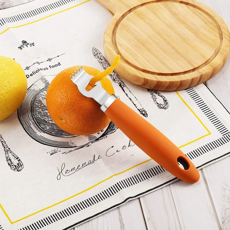 Stainless Steel Lemon Grater Orange Citrus Peeler With Channel Knife  Kitchen Peeler Tool Shredded Coconut Planing Knife - Fruit & Vegetable  Tools - AliExpress