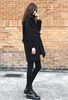 High Quality Fashion Spring Autumn New Women Work Wear Black Jacket Korean Loose Slim Woolen Overcoat Women's Black Coat Women ► Photo 3/6