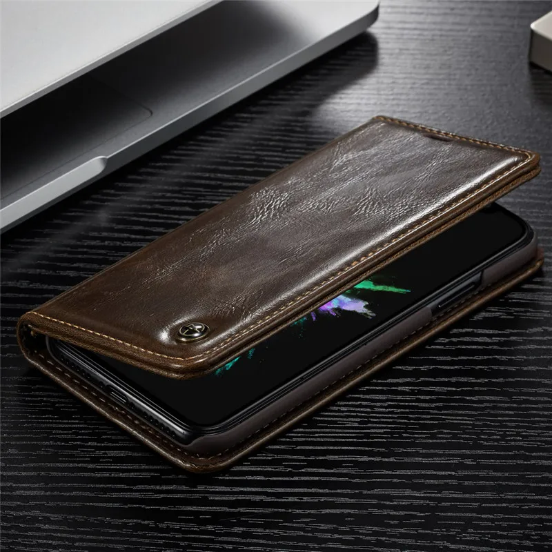Кожаный чехол для iPhone X, XS, Max, XR, 8, 7, 6S Plus, откидной Магнитный кошелек, чехол-подставка, для iPhone 5S, se, прочный Чехол ручной работы