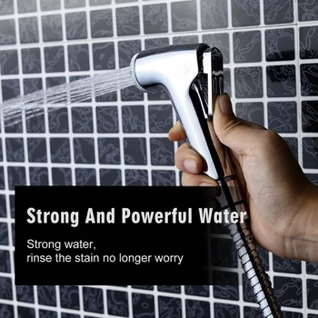 

Toilet Bidet Tap Set Handheld Shower Head Water Sprayer Bathroom Seat Nozzle Attachment+Hose+Wall Mount Rack Holder