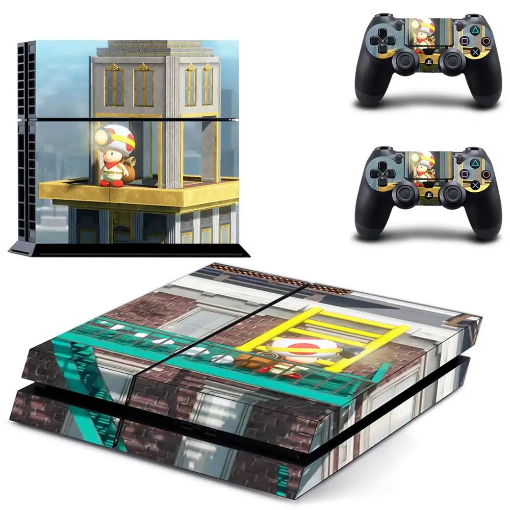 GYTM1965 Капитан тоад: искатель сокровищ Стикеры s Наклейка для PS4 PS 4 Стикеры Play station 4 наклейки для Игровые приставки 4 консоли и 2 контроллера - Цвет: GYTM1965