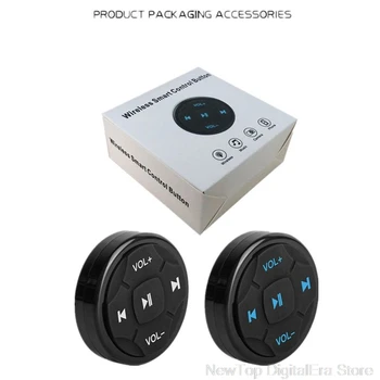

Universal Car Steering Wheel Wireless Bluetooth Remote Control Media Button for Mobile Phone Controller Car Kit S26 20 Dropship