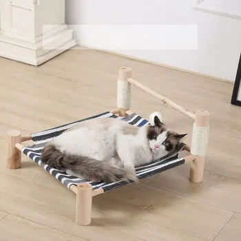 

Cat Hammock Bed House Portable Detachable Washable Pet Sleeping Bed For Dogs Puppy Lazy Cushion Lounger For Cats Kitten Cottages