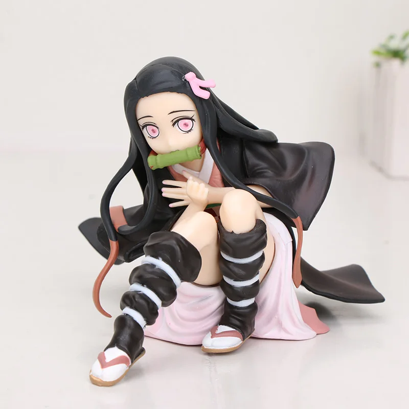 10-18 см фигурка демона-истребителя, игрушка Tanjirou Nezuko Demon Slayer Kimetsu no Yaiba Kamado Nezuko ichiban KUJI Ver. ПВХ фигурка игрушки - Цвет: girl without box