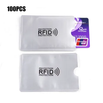 

100 Pack Anti-Scan Sleeve Credit RFID Card Protector RFID Blocking Sleeve Identity Anti Theft Rfid Sleeve Rfid Blocking Card