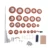 Sax Repair Roller Screw Bolt Cork Sheet Needle Pad Set for Tenor Saxophone Accessories