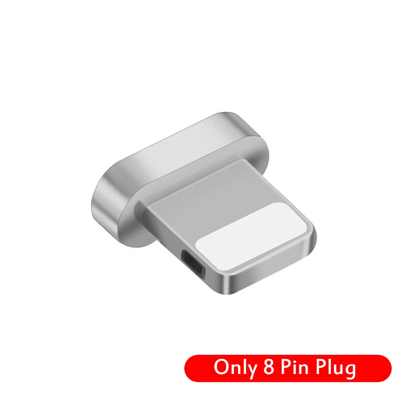 3а Магнитный USB кабель 8Pin для iPhone Тип C магнит зарядное устройство данных Быстрая зарядка микро USB кабель для samsung Xiaomi - Цвет: Only 8 Pin Plug