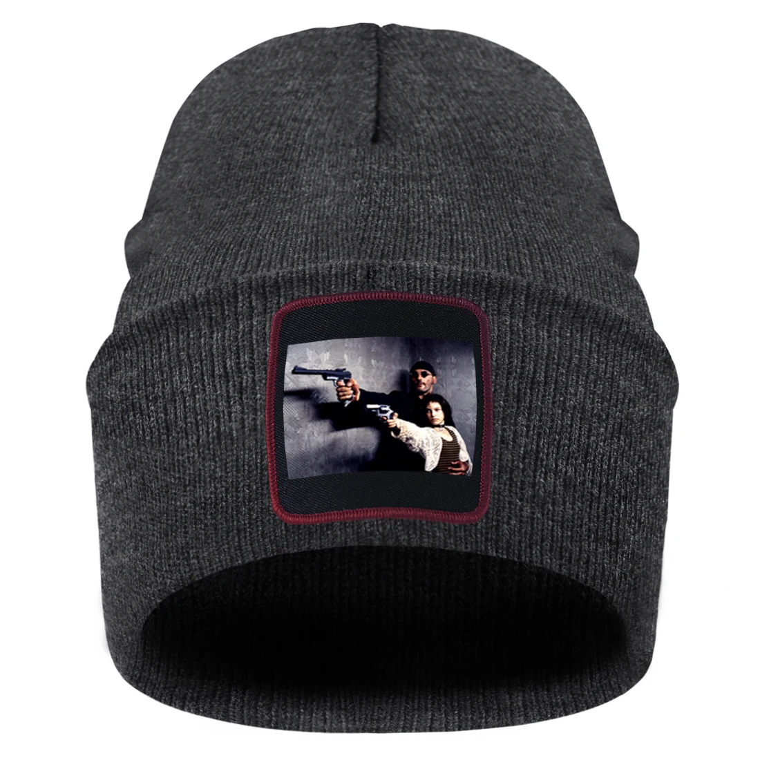 

Pulp Fiction Print Bonnet Hat Man Woman Fashion Soft Knitted Beanies Hip Hop Street Beanie Hat Foldable High Quality Knitted Cap