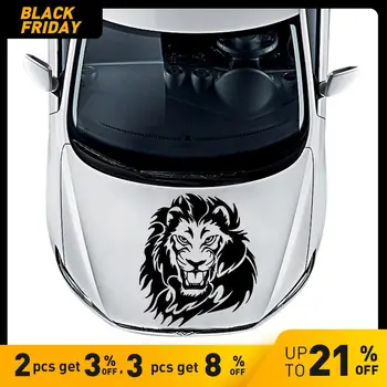 

Lion Car Stickers Funny Vinyl Decal For Rearview Mirror Cars Head Engine Cover Windows Decoration Removable