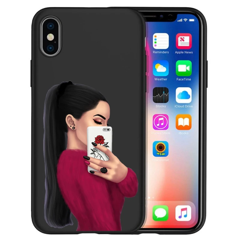 Модный чехол для телефона для девочек iPhone 11 11 Pro Max 5 5S 6 6S 7 8 Plus X XS Max XR для Capa iPhone 8 Case Etui