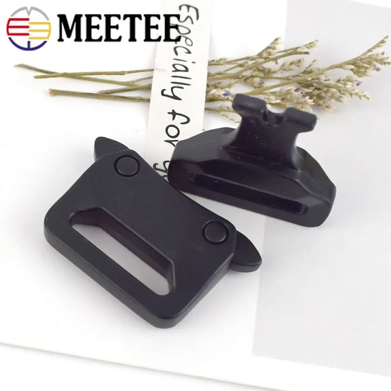 Meetee 2/5 шт. ID 20/25 мм Металлические автоматические пряжки для ремня регулирующая