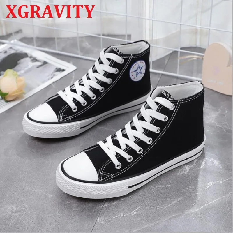 XGRAVITY Otoño Invierno pelaje corto caliente zapatos de lona elegante zapatos de piel de talla grande 35-44 mujer Zapatillas de lona S137