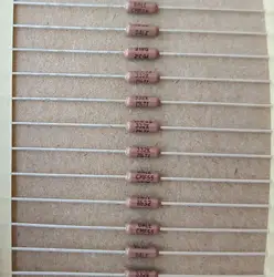 332k brown dale 1/4w 0.25w 1% resistência de filme de metal 3323f pode substituir 331k 333k novo