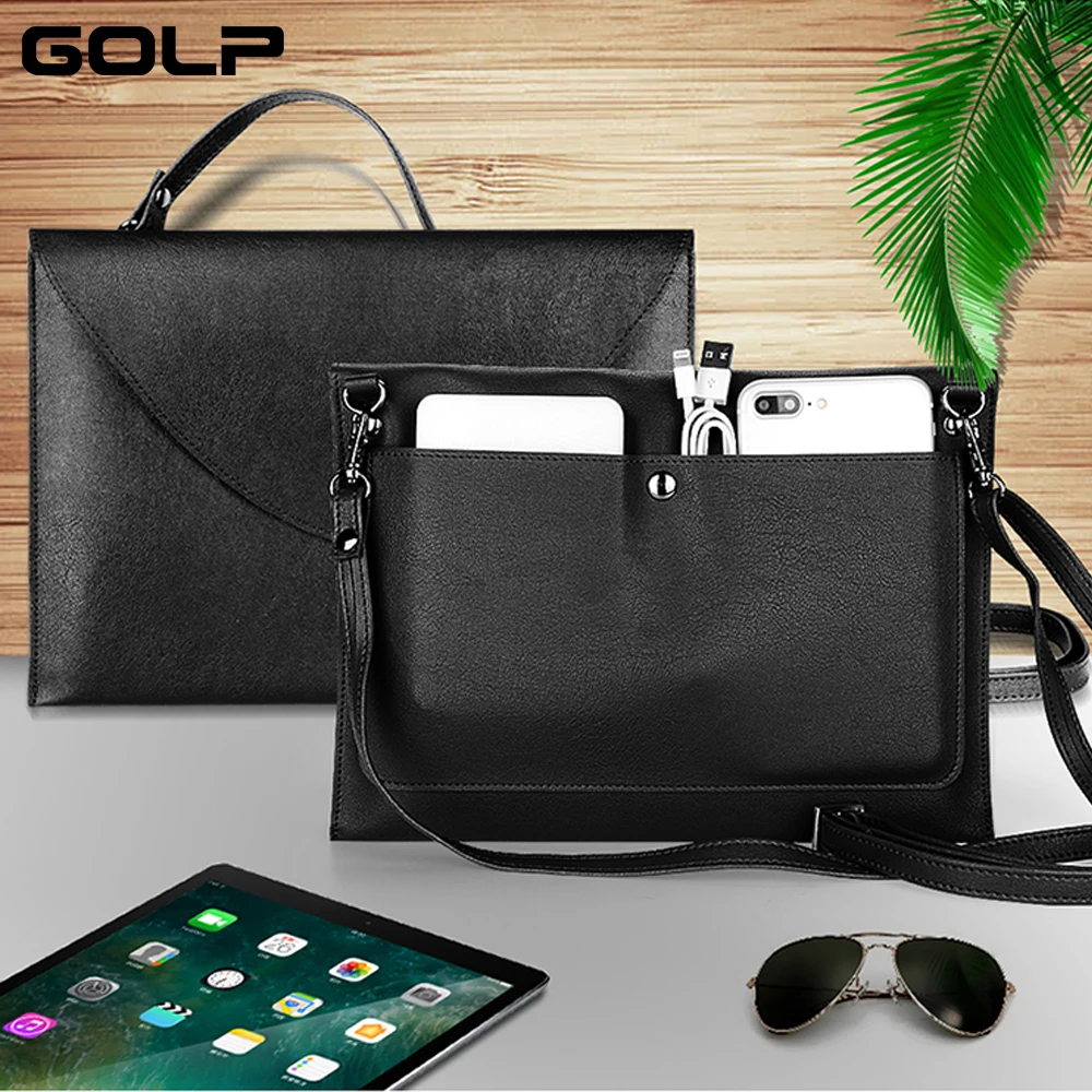 

For iPad 2 3 4 Case, GOLP Soft PU Leather Sleeve Bag For ipad Pro 10.5 Air 3 2 1 9.7 2017 2018 Tablet Bag