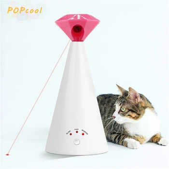 

3 Speeds Pet Laser Pointer Cat Toy Electric Pet Toys Interactive Kitten Diamond Shaped Interactive Cat Laser Adjustable