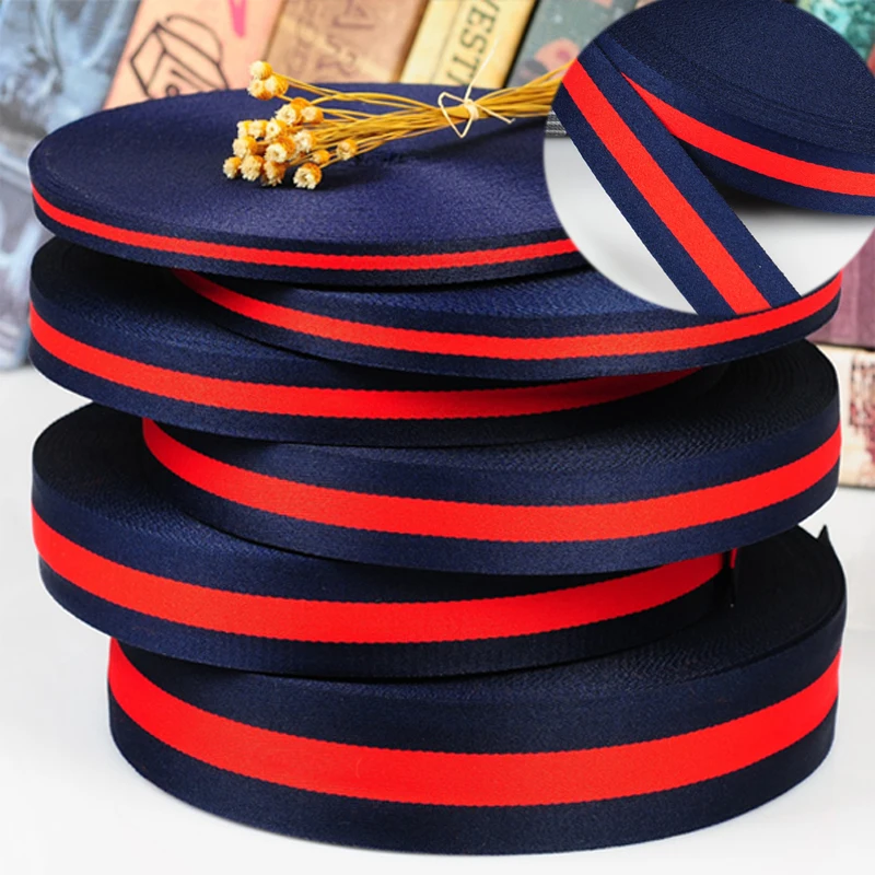Vibrant Multicolor Webbing Strap Ribbon for Gift Wrapping & DIY Decorations - 5M