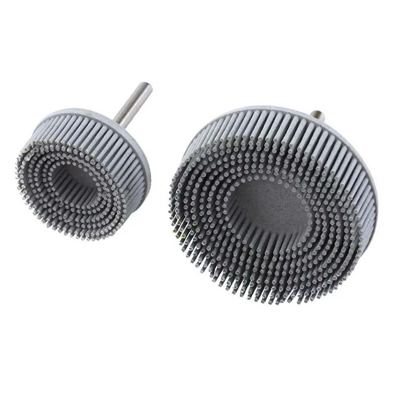 

Polishing Wheels Grit 50 80 120 Radial Bristle Disc 2 3 Inch Emery Rubber Abrasive Brush 1/4" 6.35mm Accessories