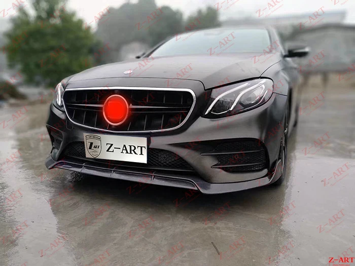 Передняя губа из углеродного волокна для Mercedes Benz E CLASS 2017 2019 передний спойлер W213