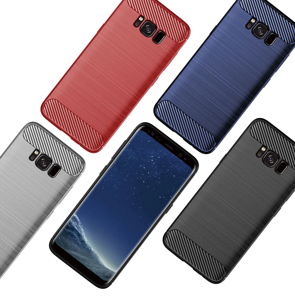 Силиконовый чехол для телефона Samsung Galaxy S8 Plus, мягкий чехол из углеродного волокна, бампер для Samsung Galaxy YS8 S 8 S8Plus 8 Plus SM G950F G955F SM-G950