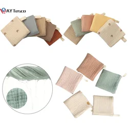 AY Tesco Baby Facecloth Baby Bath Towel Handkerchief Cotton Burp Cloth Soft Absorbent Gauze Kindergarten Washcloth