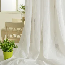 Домашний текстиль, бахрома, занавеска, Белый Тюль, отвесная занавеска для спальни или гостиной, на окно, в полоску, органза, занавески wp039C