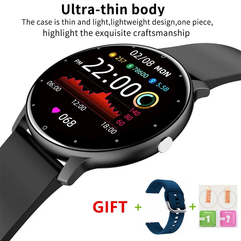2021 Smart Watch Men DIY Clock Message Reminder Exercise Sleep Heart Rate Monitor Sports Watch Smartwatch Women for Android iOS