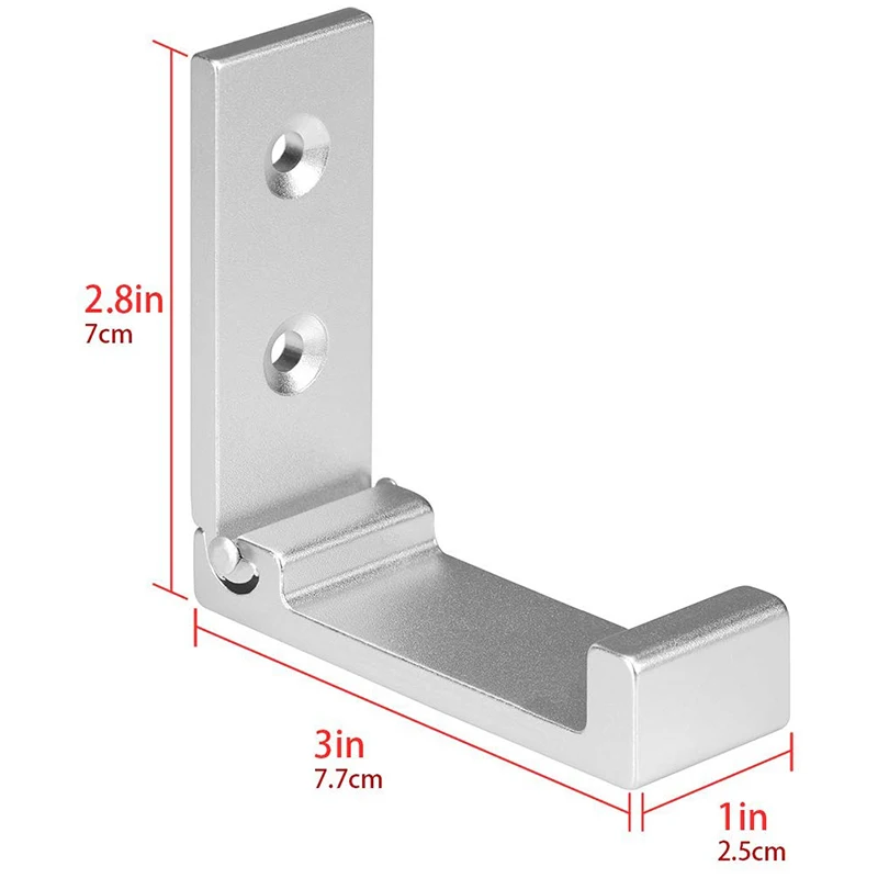 HTHL 5 PCS Foldable Wall Hook Invisible Folding Aluminum Wall Mount Hook Headphones Holder Coat Hook Creative Clothes Hook for