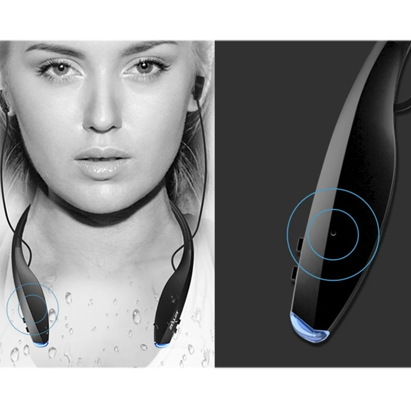 ZEALOT H7 Беспроводная Спортивная bluetooth-гарнитура, наушники для бега, Висячие на шее, затычки для ушей, влагозащищенные беспроводные Bluetooth