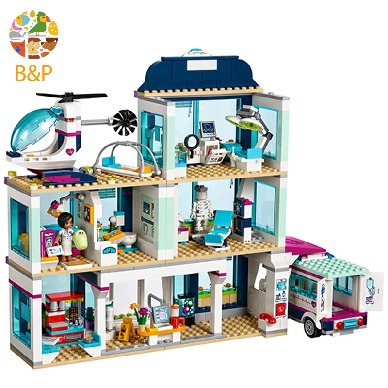 41318 887 шт. Друзья серии Heartlake больница Модель Строительный блок кирпичные игрушки для детей подарок совместимые 10761
